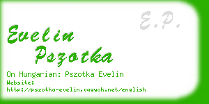 evelin pszotka business card
